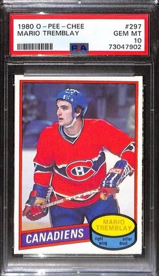1980 O-Pee-Chee #297 Mario Tremblay PSA 10 GEM-MT 73047902  - Image 1 of 3
