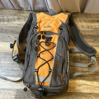 Paquete de Hidratación High Sierra 2L Flujo de Aire Naranja Gris Negro Mochila Senderismo Camping Foto 1 de 4