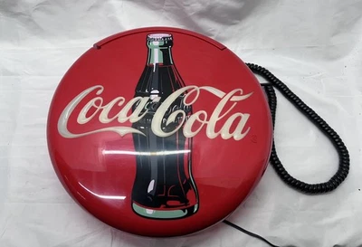 Vintage 1995 Coca Cola Red, light up, Corded, Stand Up/Wall Mount Telephone. - Image 1 of 4
