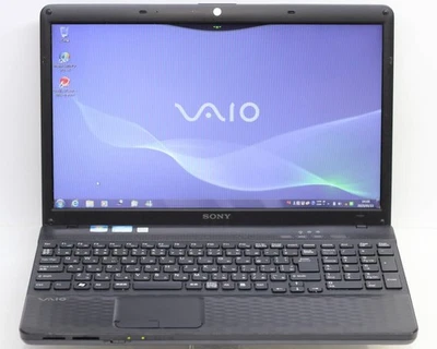 Sony Vaio VPCEH38FJ Black Core i5-2450M Windows 7 Home Premium RAM 8GB HDD 320GB - Image 1 of 4