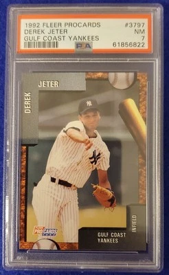 1992 Fleer ProCards Derek Jeter Gulf Coast Yankees #3797  PSA 7 NM - Image 1 of 2