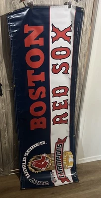 Boston Red Sox 2007 World Series Champion 2ftx6ft Heavy Vinyl Banner Made in USA - Image 1 of 4