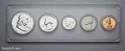 1959 Proof Set Silver Coins US Mint Uncirculated Coin Lot - Image 1 of 2