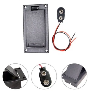 Zuverlässige Kunststoff Batteriehalter Box für E-Gitarre und Bass Tonabnehmer - Bild 1 von 12