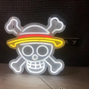 14"x13" One Piece Calavera Flex LED Neon Sign Night Light Party Décor - Picture 1 of 5