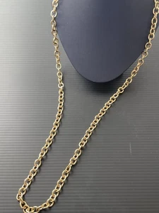 "Collar de guijarros caídos de oro rosa Milor Italia de bronce 36"" para mujer hermoso brillante" - Imagen 1 de 7