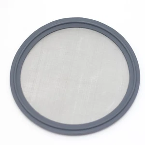 HFS(R) 4" Tri Clamp Screen Gasket FKM w/Stainless Screen 100 Mesh (150 μm) - Picture 1 of 1
