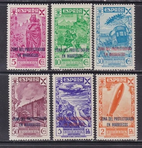 1943 - España - Marruecos - Edifil 26/31 - Historia del Correo Habilitados - MNH - Picture 1 of 2