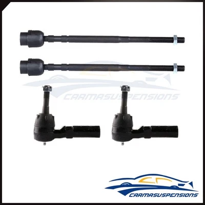 For 4x 1988-1997CHEVROLET LUMINA Front Driver and Passenger Inner+Outer Tie Rod - Image 1 of 4