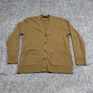 Jenni Kayne Cardigan Womens Small Brown Wool Cashmere Blend Front Pocket Career - Picture 1 of 19