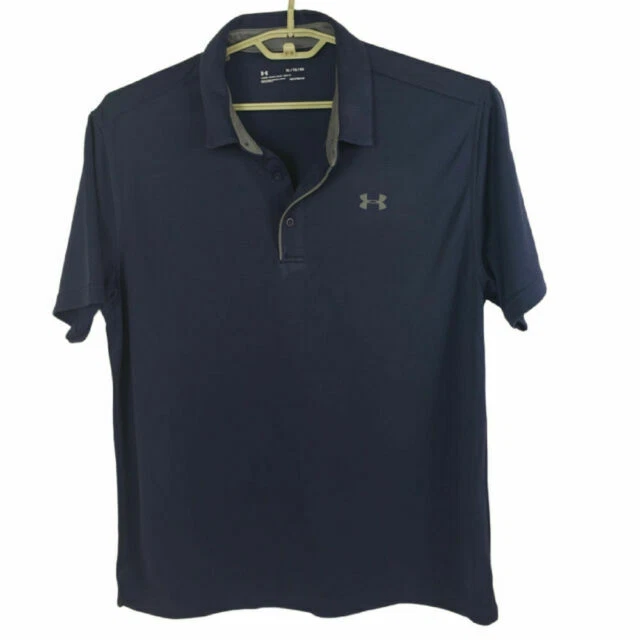 Under Armour UA Tech Knit Golf Men's Polo Shirt - Midnight Navy/Graphite (1290140)