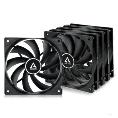 ARCTIC F12 (5 Pack) 120 mm Standard Gehäuse Lüfter Case Fan 1350 U/min. Schwarz - Bild 1 von 4