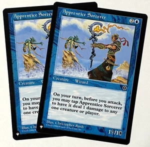 X2 MTG Portal Second Age (P02) Apprentice Sorcerer - NM - Common - The List - Picture 1 of 2