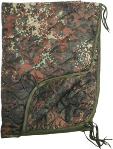 Mil-Tec Flecktarn Poncho Liner Polyester Construction Flecktarn Camo 4457 - Picture 1 of 1