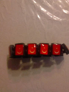 TURKEY FLAG BRACELET, TURKEY wooden   - Picture 1 of 1