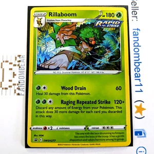 Rillaboom COSMOS HOLO Black Star Promo card SWSH277 Sword & Shield 2023 NM/LP - Picture 1 of 6