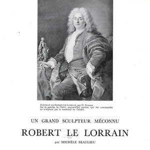 Robert Le Lorrain un grand sculpteur méconnu - - Article de presse 1956 - Picture 1 of 4