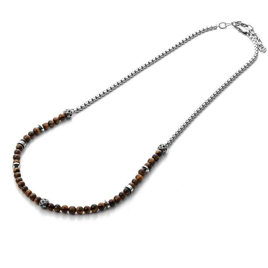 4US CESARE PACIOTTI  HISTORICAL COLLANA  UOMO ACCIAIO, 4UCL3124  NUOVA  - Immagine 1 di 1