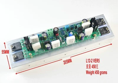 1pc LJM L12-2 VER5 Mono Ultra Low Distortion Power Amplifier Board W/ Heatsink - Image 1 of 4