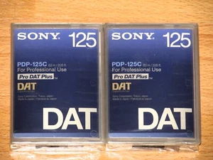 2x DAT - Digital Audio Tape - SONY DAT - PDP-125C - Neu + ovp - Bild 1 von 1