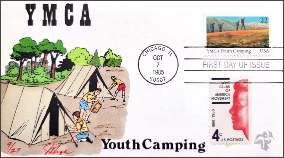 #2160 U/A PUGH FDC YMCA Youth Camping Boy Scouts - Image 1 of 1