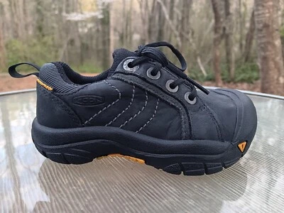 Zapatos informales Oxford de cuero negro Keen para niño niña bebé niño pequeño talla 9 (0-9 meses) Foto 1 de 4