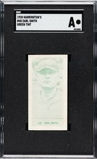 1928 F50 Harrington's Ice Cream #48 Earl Smith Green Tint Redemption SGC TOUGH!