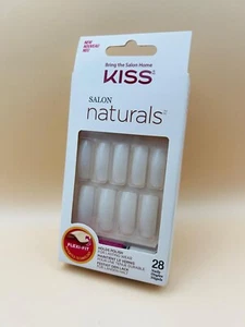 KISS Salon Naturals - Künstliche Fingernägel mit Kleber , Lang #65998 *NEU* - Bild 1 von 4