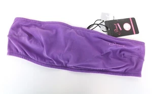 MAISON SCOTCH Reggiseno Donna 75B Viola Stretch Logo Foderato Bandeau UK34B - Picture 1 of 7