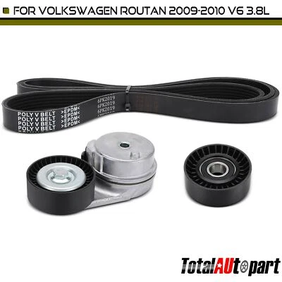 3x Kit de componentes de transmisión por correa serpentina para Volkswagen Routan 2009 2010 V6 3,8 L Foto 1 de 4