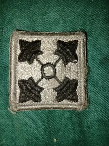 MILITARY PATCH US ARMY SUBDUED SHOULDER 4TH INFANTRY DIVISION Hook Fastener - Foto 1 di 1