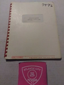 ALFRED ELECTRONICS MODEL 504 MICROWAVE AMPLIFIER MANUAL - Picture 1 of 4