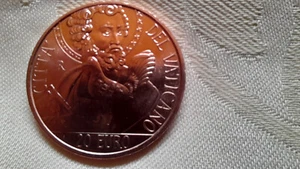 Vatikan: 20 Euro, Petrus mit den Hahn  von 2024, Kupfer, Stgl. - Bild 1 von 2