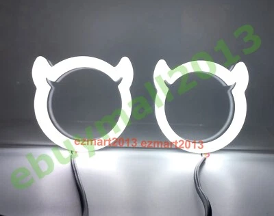 BT App Dynamic Flow RGB Ox Horn Halo Ring Demon Devil Angel Eye DRL for Hyundai - Изображение 1 из 4