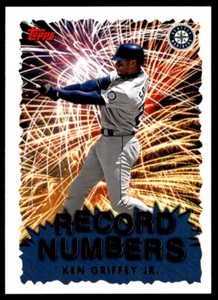 1999 Topps Record Numbers Ken Griffey Jr. Seattle Mariners #RN4