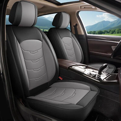 Full Set Front Rear 5 Seat Covers PU Leather Protector For Honda Pilot 2010-2016 Foto 1 de 4