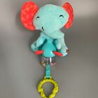 Fisher Price infant baby plush toy Wigglin' elephant rattle teether