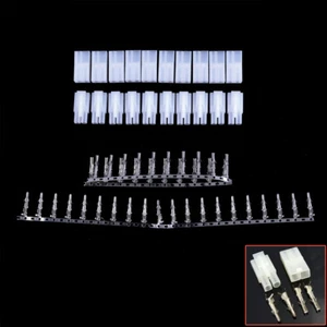 10 Pair Big White Tamiya connector plug RC car/airsoft LiPo/NiMh Battery/ESC .5S - Picture 1 of 6