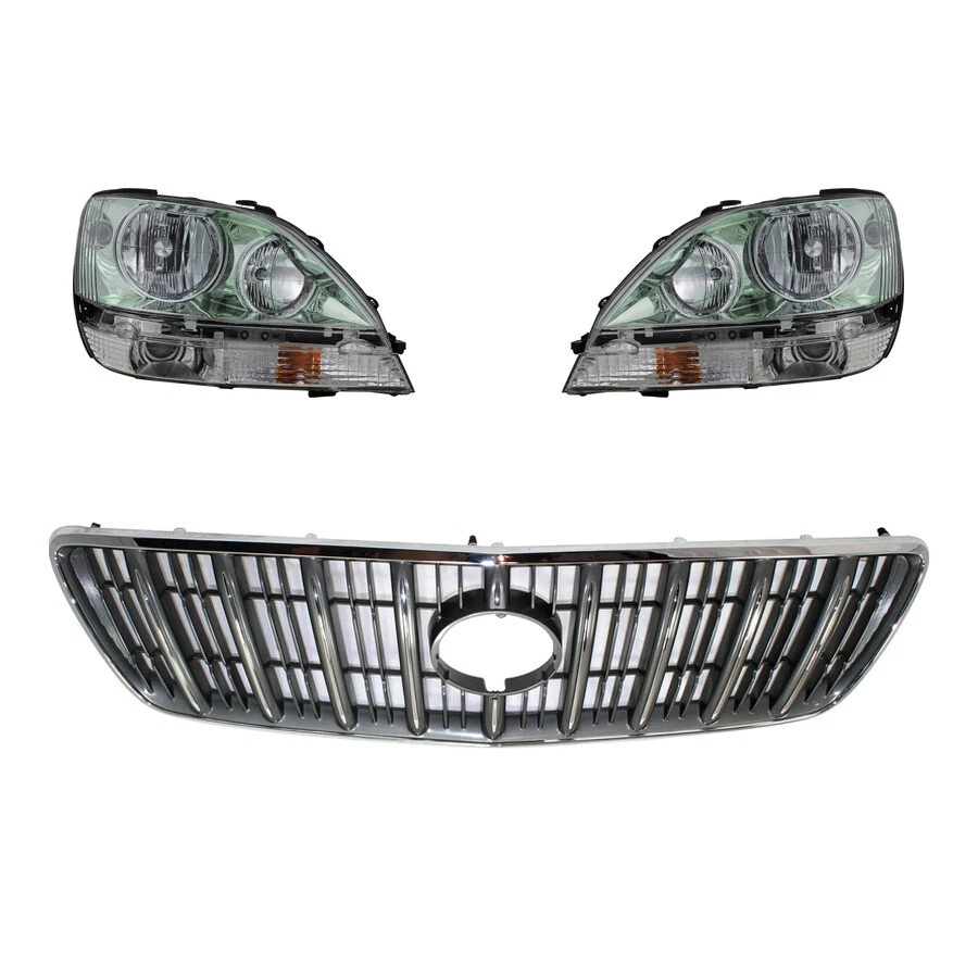 Conjunto de rejilla + juego de faros halógenos para base Lexus RX300 2001-2003 Foto 1 de 4