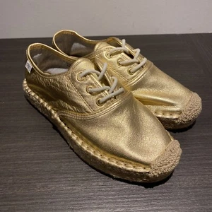 Women's Maro O'polo Lace Up Shoes In Gold Size UK 4 - Picture 1 of 5