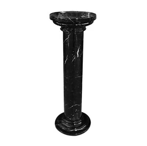 Column IN Marble Black Style Classic Antique Style Marble Column Classic Home - Picture 1 of 1