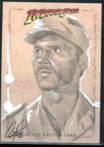 2008 Topps Indiana Jones Heritage Artist Sketch Card By Cat Staggs - Picture 1 of 2