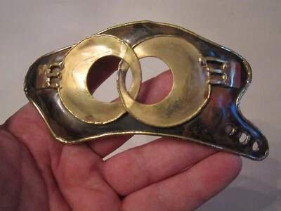 VINTAGE ABSTRACT DESIGN BELT BUCKLE - HANDMADE METAL - GW17 - Image 1 of 3