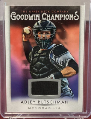2021 Upper Deck Goodwin Champions Adley Rutschman Jersey Relic Memorabilia - Image 1 of 2
