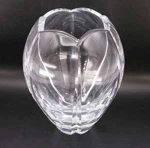 Vintage Clear Crystal 4.5"  Tulip Vase  Miller Rogaska Slovenia - Picture 1 of 8