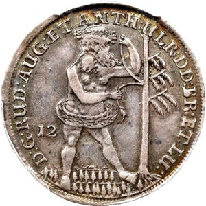 1699 German States, Brunswick Wolfenbuttel 12 Mariengroschen PCGS MS 61 Wildman - Picture 1 of 4