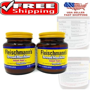 Effortless Baking with Instant Yeast - 4 oz Jars, 2-Pack for Bread Lovers - Picture 1 of 6