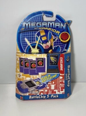 Megaman NT Warrior Battlechip 2004 paquete de 5 CP5 Mattel sellado como nuevo Mega Man Foto 1 de 4