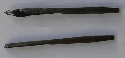 Lot de 2 anciennes mèches pour vilebrequin à bois de menuisier. prix très bas - Photo 1/4