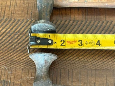 Vintage Auto Body Fender Repair Picking Pecking Hammer Wood Handle - Image 1 of 4
